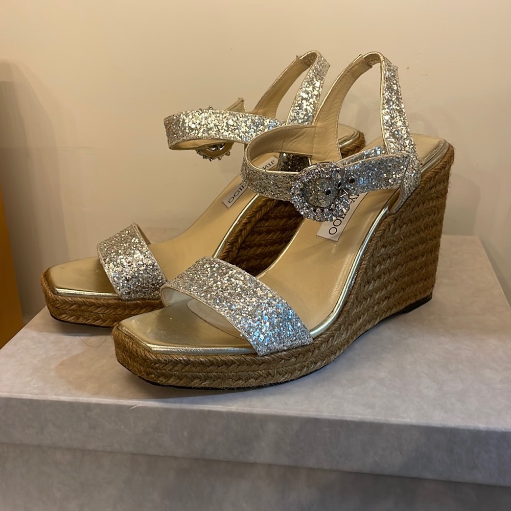 Jimmy Choo sparkle wedge